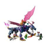 Usta Ejderha Rontu 71842-7 Yaş ve Üzeri Kız ve Erkek Çocuklar Için Mermi Atıcısı Olan Oyuncak Ejderha ve 4 Minifigür Içeren Yaratıcı Oyuncak Yapım Seti, Doğum Günü Hediyesi (381 Parça) - standart
