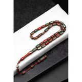 Usta İşçilikli Kafur Ağacı Tesbih 6 X 10 Mm Kapsül Kesim - T-1776