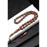 Usta İşçilikli Kafur Ağacı Tesbih 8 X 12 Mm Arpa Kesim - T-1762