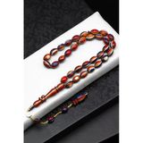 Usta İşçilikli Kafur Ağacı Tesbih 8 X 12 Mm Arpa Kesim - T-1765
