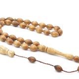 Usta İşi Sistemli Beyzi Kesim Endonezya Yeşil Ağaç Tesbih