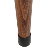 Ustaagac Puf Koltuk Bench Tabure – Modern Kilim Koyu Kiremit - Ahşap Ayaklı - Doğal Modern Stil