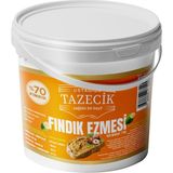 Ustagıda Tazecik Fındık Ezmesi 1 kg Mini Parçaçıklı - Fındık Oranı %70 - Vegan - Glutensiz