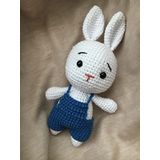 Ustahobievi Organik Oyuncak Amigurumi Örgü Sevimli Tavşan