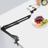 Üstten Çekim Masa Telefon Tutucu | Katlanabilir ve 360° Döner Ayarlanabilir Stand, Video Çekimi ve Canlı Yayın Için Kelepçeli Tripod Braketi, Tüm Akıllı Telefonlarla Uyumlu | CZ34