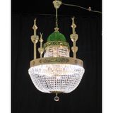 Üstün Avize Cami Avizesi - Mescidi Nebevi Model - Gold