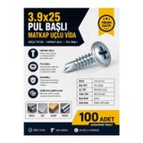 Üstün Hırdavat 3.9X25 Rysb Pul Başlı Matkap Uçlu Akıllı Vida - 100 Adet