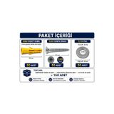 Üstün Hırdavat Vida Dubel Pul Seti (5X60/8Mm Roket Dubel/5-16Pul