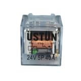 Üstün Mini Röle Şeffaf 24V 5P 40A 87a 5 Terminalli Uyumlu