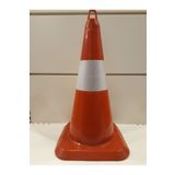 Üstün Trafik Konisi Reflektifli Pvc (silikonlu) Kırılmaz Otopark Duba 50 Cm