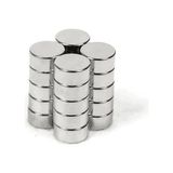 Üstüner Ø6x3 mm Neodimyum Yuvarlak Silindirik Mıknatıs - 50 Adet Set - Belirtilmemiş