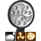 Üstüner Bumerang x 11 cm Angel Drl Dinamik Efektli Cree LED Projectör Çalışma Lambası Off Road Spot Sel Kombo Delici Taşkın Işık Çubuğu Yardımcı Sürüş Işık Barları Gece Gündüz Çalışan Lamba - Tek Ebat
