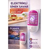 Üstüner Elektrikli Sinek Savar - Uv Işıklı Priz Tipi Sessiz Böcek Öldürücü Cihaz - Sinek Kovucu