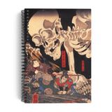 Utagawa Kuniyoshi/Takiyasha and the Skeleton Spectre,1844 | Spiralli Defter 08|A5|Çizgisiz|100 Sayfa