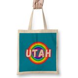 Utah Vintage Rainbow Style Bez Çanta Uzun Saplı - Açık Bej - 40 X 40