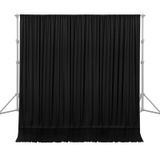 UTEBIT 10x10Ft Siyah Fotoğraf Arka Planı Polyester Siyah Fon Bezi 3x3M Fotoğraf Arka Planları Siyah Sayfa Chromakey Ekran Fotoğraf Çekimi, Stüdyo, Video ve Televizyon için (Stand Dahil Değildir)