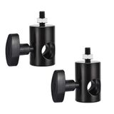 UTEBIT 2 ADET Hızlı Adaptör Dönüştürme 1/4 inç Vida DSLR Montaj Braketi Çok İşlevli Montaj Braketi Adaptörü, Fotoğraf Stüdyosu, Işık Standı Uç Bom Kol Fotoğraf Stüdyosu Fotoğraf Aksesuarı