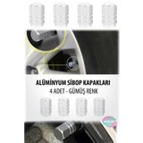 Utelips 4 Adet Alüminyum Alaşımlı Araba Teker Lastiği Lastiği Hava Basıncı Valfi Gövde Kapağı Sibop Kapağı