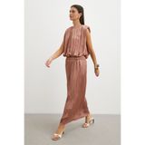UTERPE Flowy Pleated Maxi Etek