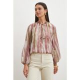 UTERPE Multicolor Degrade Desenli Balon Kol Bluz