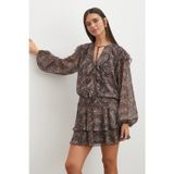 UTERPE Paisley Desenli Fırfırlı Gömlek