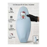 Utku Giyim HELLO KITY BASKILI MOTOSİKLET KOLTUK SELE KILI 50 CC 100 CC 125 CC UYUMLU -BUZ MAVİSİ RENK - LİKRALI SARAN KUMAŞ POTLUK YAPMAZ
