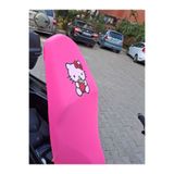 Utku Giyim HELLO KİTY DESENLİ HER MODEL MOTOSİKLET UYUMLU KOLTUK KILIFI NEON PEMBE