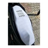 Utku Giyim KUPON BASKILI TÜM SCOOTERLARA UYUMLU MOTOSİKLET KOLTUK KILIFI BEYAZ RENK