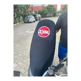 Utku Giyim SYM UYUMLU MOTOSİKLET SELE KILIFI SİYAH RENK LİKRALI SARAN KUMAŞ
