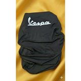 Utku Giyim Vespa Uyumlu Motosiklet Sele Kılıfı Siyah Likralı - Koruyucu Saran Kumaş