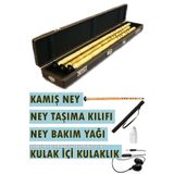 Utku Müzik Aletleri Kamış Kız Si Ney , Taşıma Kılıfı , Özel Kokulu Bakım Yağı, Akort Kulaklığı