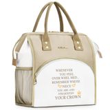 UTOTEBAG Kadınlar için Kişiselleştirilmiş Öğle Yemeği Çantası, Yalıtımlı Öğle Yemeği Kutusu İş, Seyahat, Piknik, Plaj, Anne Büyükanne Öğretmen Hemşire Gelin Bestie Arkadaş için Doğum Günü Hediyesi