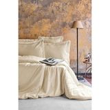 Utrech Jakarlı Yıkanmış %100 Pamuk Poplin Çift Kişilik Nevresim Takımı - Renkli - 270 x 260 cm