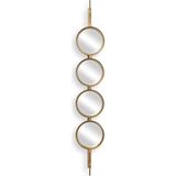 Uttermost Button Altın Rengi Metal Ayna - Standart
