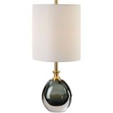 Uttermost Enigma Koyu Mavi Cam Abajur - Standart
