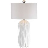 Uttermost Malena Beyaz Seramik Abajur - Standart