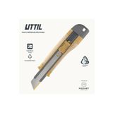 Uttıl Aura Natura NMUK09-AN %40 Ağaç 18 mm Profesyonel Kaymaz Tutuşlu Maket Bıçağı