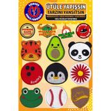 Ütü ile Yapışan Arma Yama, Karışık Set-2 (9 ADET) Ütüyle Yapışan Nakış Dokuma Aplike Patch