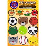 Ütü ile Yapışan Arma Yama, Karışık Set-3 (9 ADET) Ütüyle Yapışan Nakış Dokuma Aplike Patch