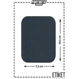 Ütü ile Yapışan Dokuma Arma Patch Kot ve Kıyafetler Için (Gri) Yama Kolay Uygulama