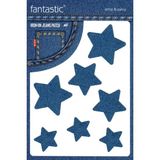 Ütü ile Yapışan Kot Arma Patch Kot Yaması, Denim, Jeans Onarım & Dekoratif Amaçlı Yıldız - Lacivert - İndigo