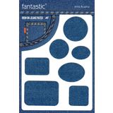 Ütü Ile Yapışan Kot Arma Patch Kot Yaması, Denim, Jeans Onarım & Dekoratif Şekiller (İndigo)
