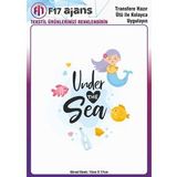 Ütü ile Yapışan Tekstil DTF Transfer Baskı Under the Sea