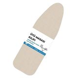 Ütü Masası Örtüsü Kılıfı 138x48cm Ayarlanabilir Ipli Kılıf Bezi (Krem)