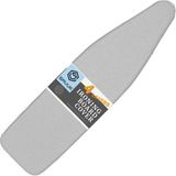 Ütü Masası Örtüsü ve Pedi Standart Boyut Silikon Kaplamalı 4 Katlı 38 x 137 cm Ekstra Ağır Hizmet Kalın Dolgu, Isı Yansıtıcı, Yapışmaz Kavurma ve Leke Dayanıklı