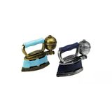 ÜTÜ VİNTAGE DEKORATİF BİBLO - RENKLİ 10.5X11CM REÇİNE