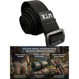 Utx Taktik Outdoor Ayarlanabilir Kemer ve Çok Fonksiyonlu Ekipman Bağlama Kayışı 90 cm - Siyah