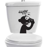 Üüfff..kokudan Rahatsız Adam Banyo Aksesuar Wc Klozet Kapak Sticker