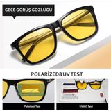 Uv 400 Korumalı&Polarize Anti-Far Gece Görüş Gözlüğü siyah