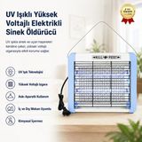 Uv Işıklı Yüksek Voltajlı Elektrikli Sinek Öldürücü